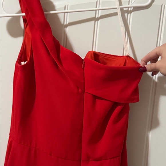 Off the shoulder Red Formal Dress - Picture 5 of 7